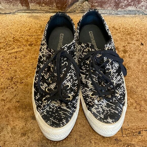Converse Chuck Norris All Star low top black and white tweed sneakers - Picture 1 of 7